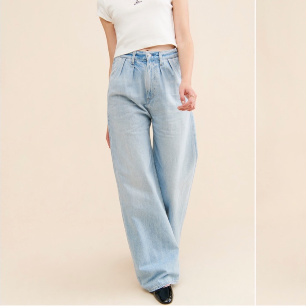 Maritzy pleated jeans